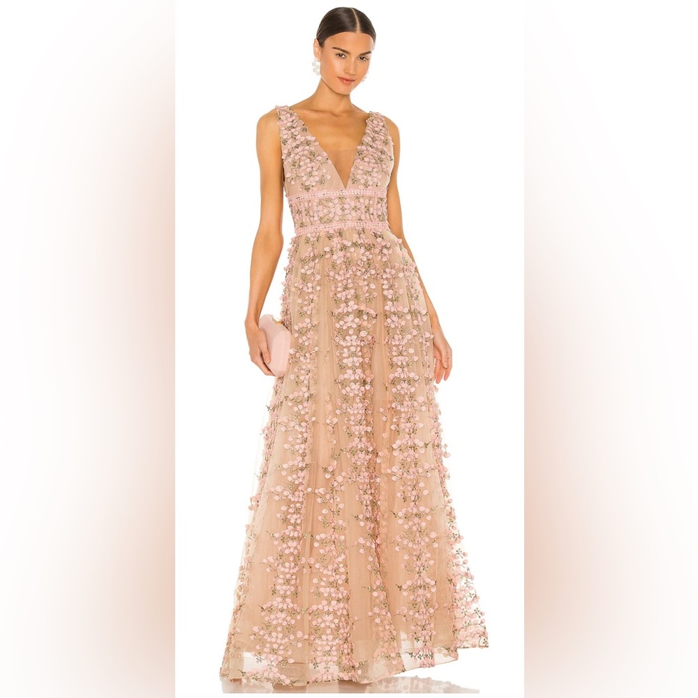 Revolve / Bronx & Banco Megan Maxi Dress in Rose (small)
